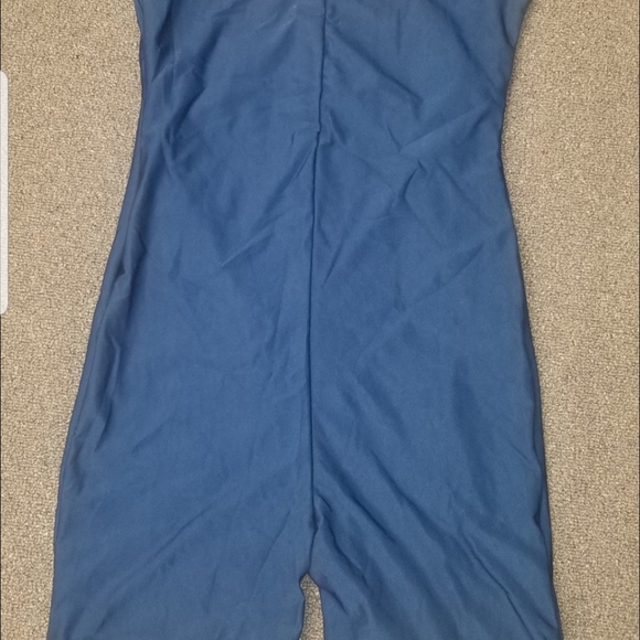 Chlorine Resistant Scoop Back Unitard One Piece Swimsuit, color : navy - Picture 4 of 13